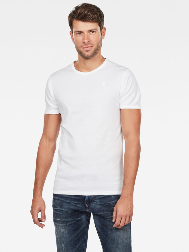 G-Star Raw G-Star Raw Σετ 2 T-Shirts D07205-124-110 Λευκό Slim Fit