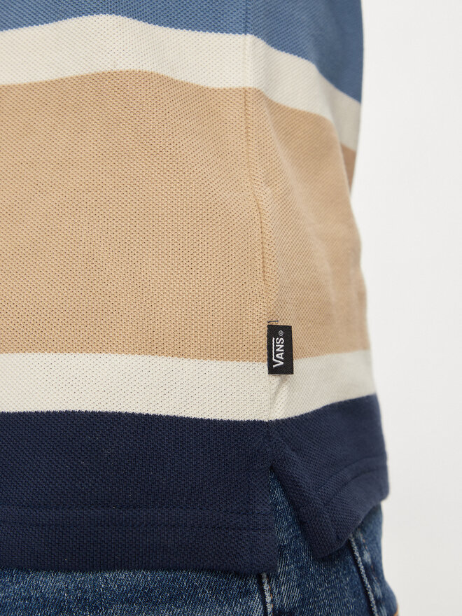 Vans Vans Pólóing Halicrest Stripe Polo Ss VN000G3R Kék Regular Fit