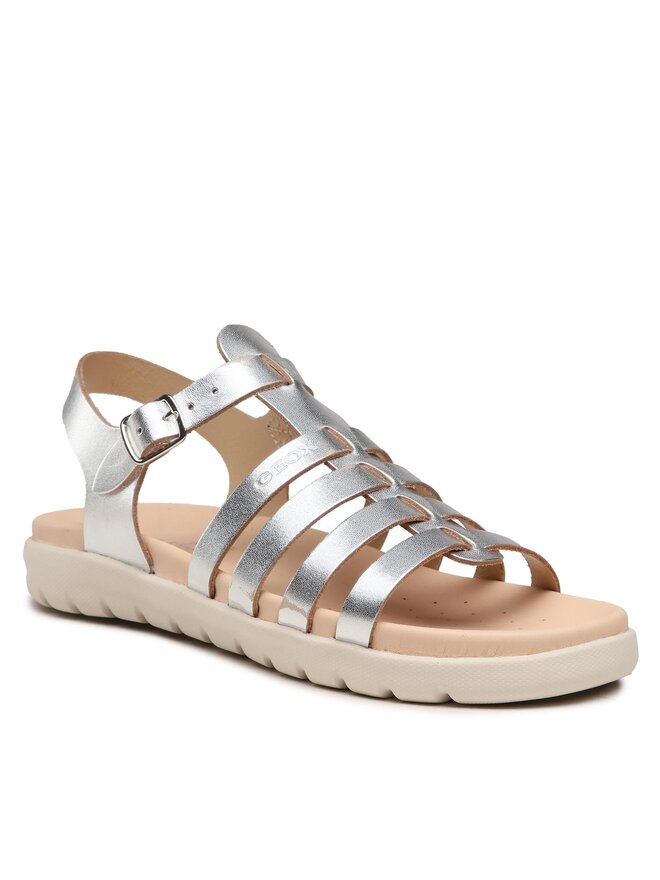 Geox Szandál Geox J Sandal Soleima Gir J35GSB000CFC1007 D Ezüst