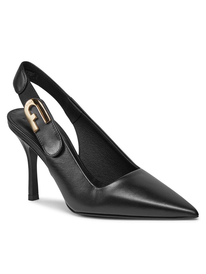Furla Σανδάλια Furla Sign Slingback T.90 YG05SGN-BX2681-O6000-90294100 Μαύρο