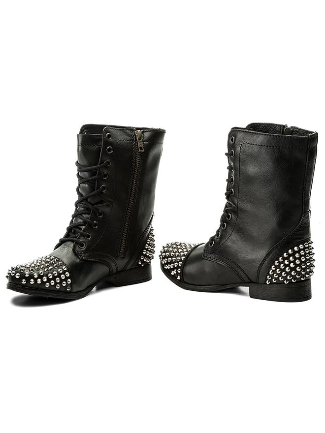 Steve Madden Ботильйони Steve Madden Tarney Biker Boot 91000681-10001-01001 Чорний