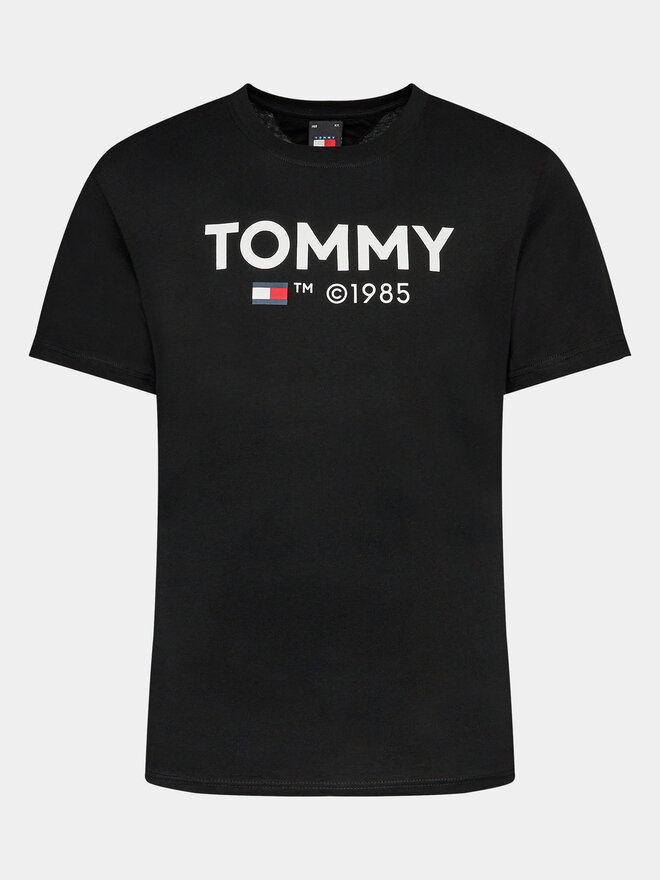 Tommy Jeans Tommy Jeans Marškinėliai Essential DM0DM18264 Juoda Slim Fit