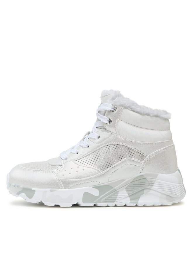 Skechers Tenisice Skechers Uno Lite Camo Dazzle 310485L/SLGY Srebrna