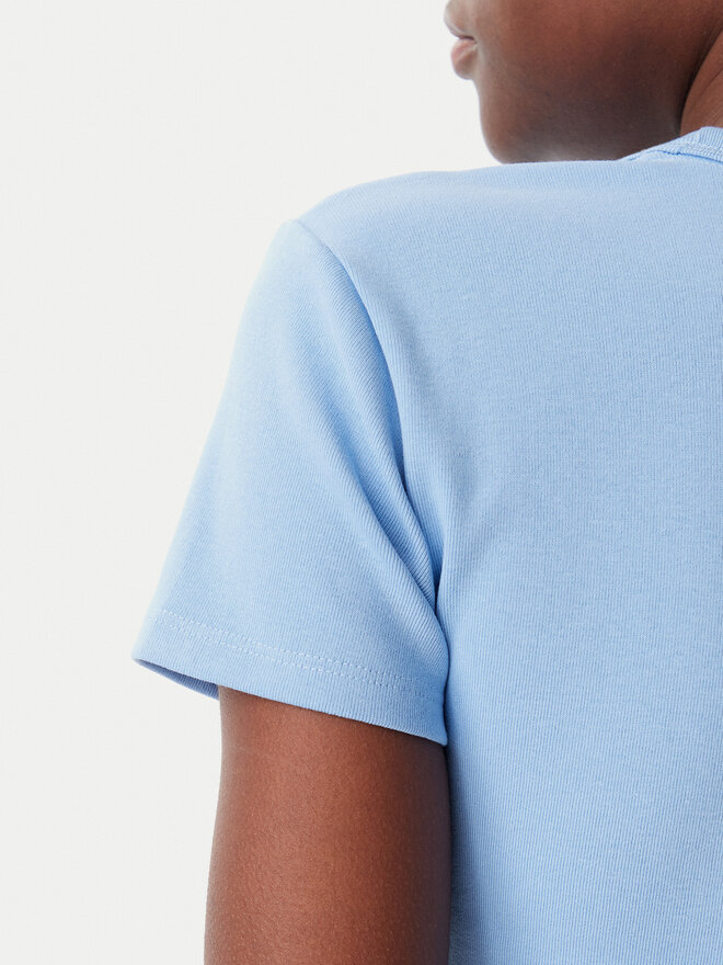 HUGO HUGO Camiseta Delanor 50512000 Azul Slim Fit