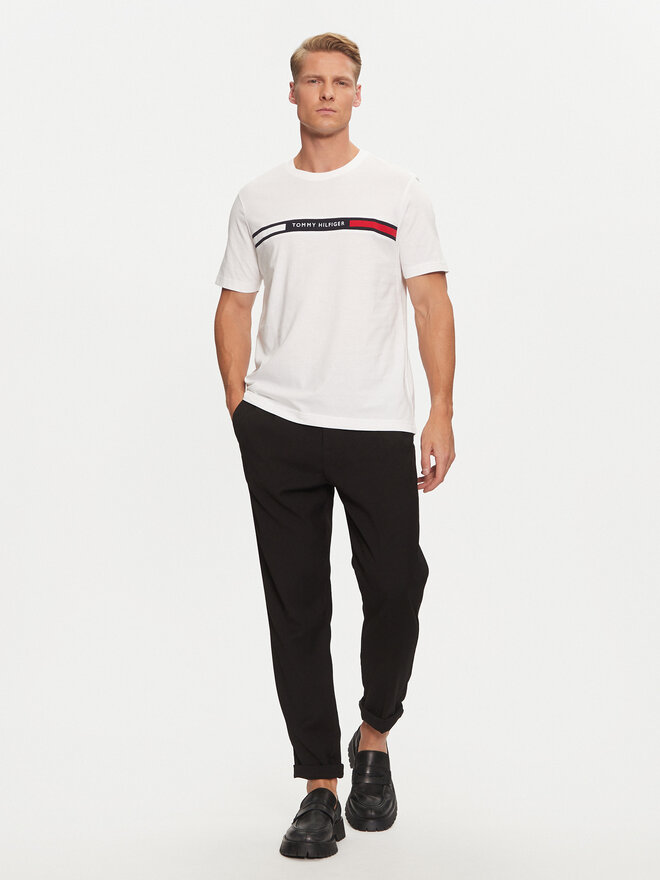 Tommy Hilfiger Tommy Hilfiger Camiseta MW0MW36498 Blanco Regular Fit