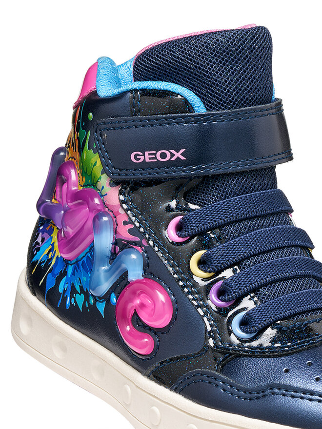 Geox Sneakers Geox J Skylin Girl J668WB 0NFKC C4243 S Dunkelblau
