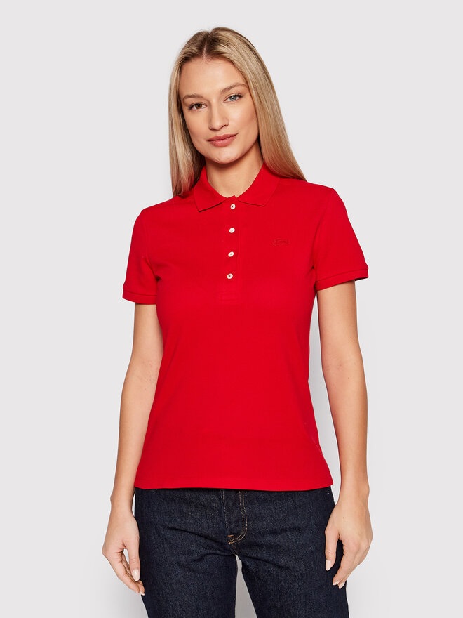 Lacoste Lacoste Pólóing PF5462 Piros Slim Fit