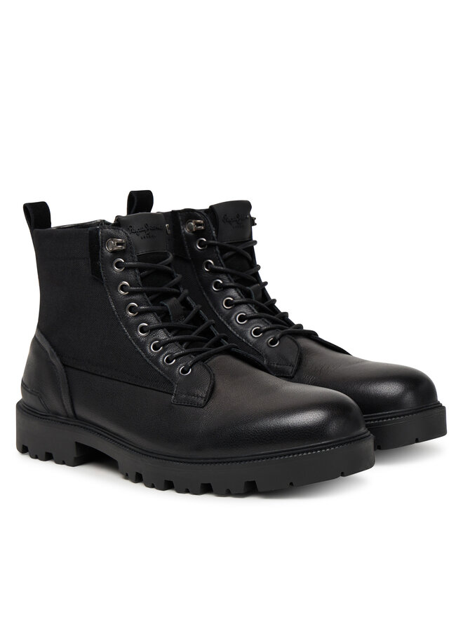 Pepe Jeans Черевики туристичні Pepe Jeans Ryan Mix M PMS500004 Чорний