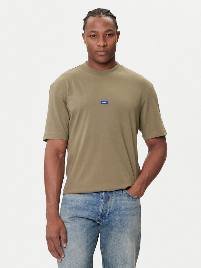 HUGO HUGO Camiseta Manche Courte Homme 50509991 Caqui Regular Fit