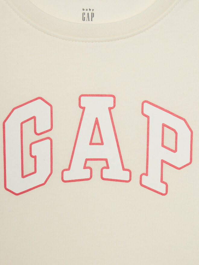 Gap Gap Marškinėliai 459909-00 Écru Regular Fit