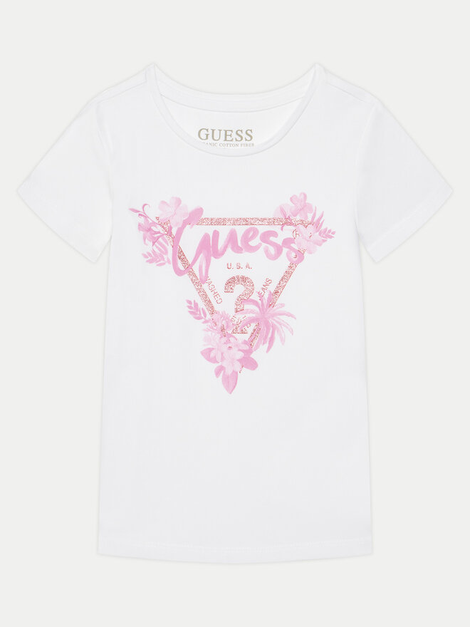 Guess Guess Marškinėliai K5GI14K6YW4 Balta Regular Fit