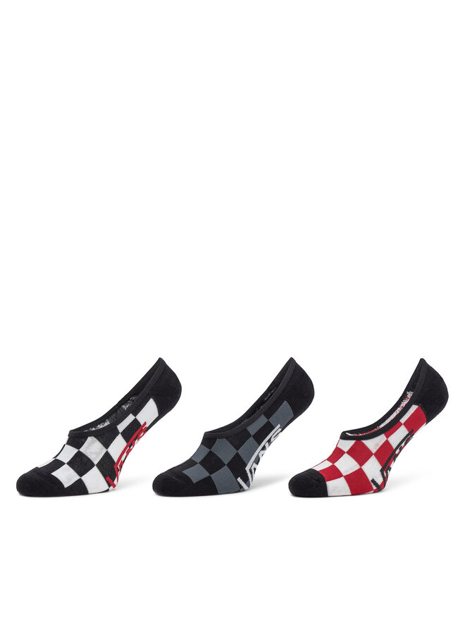Vans 3 vīriešu pēdiņu pāru komplekts Vans Classic No Show VN000F10 Daudzkrāsains