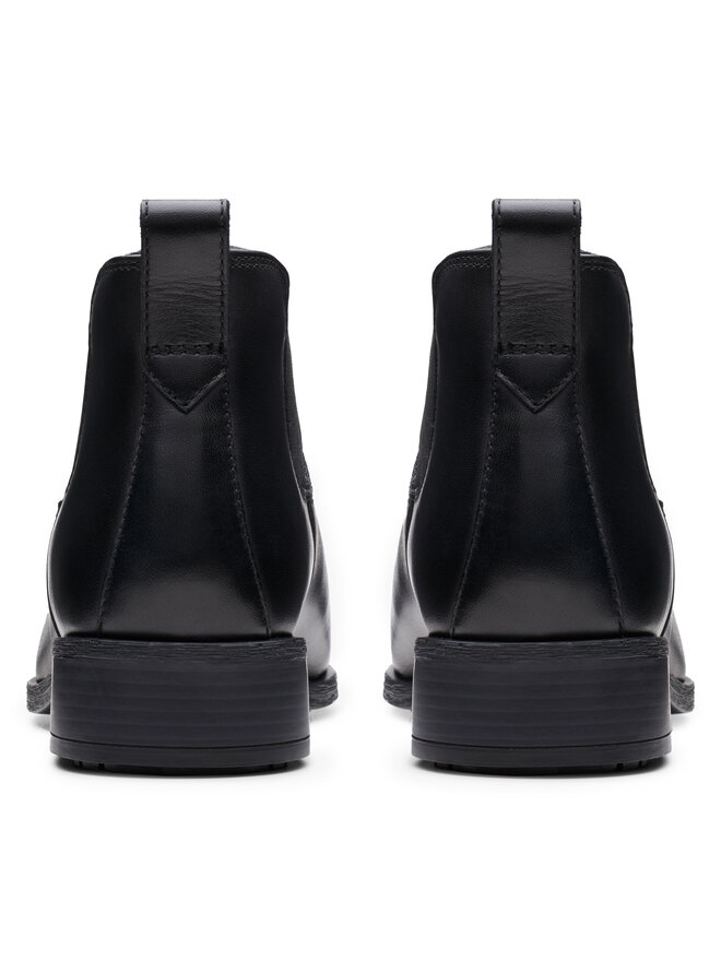Clarks Боти тип челси Clarks Havisham Top 26178715 Черен