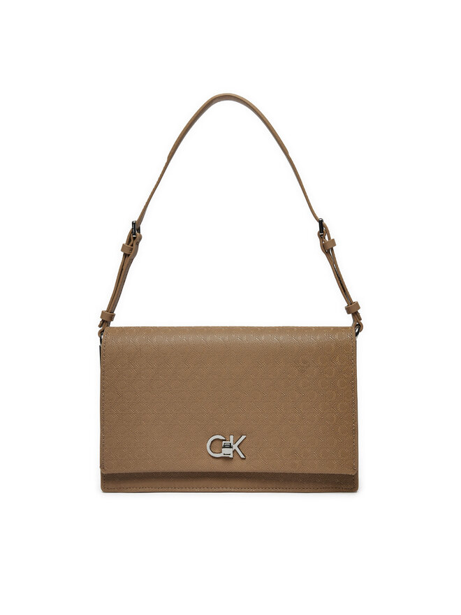 Calvin Klein Torebka Calvin Klein Ck Elongated Shoulder Bag_Mono K60K613139 Beżowy