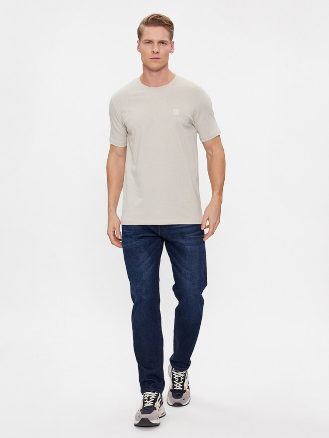 BOSS BOSS Camiseta Tales 50508584 Beis Relaxed Fit
