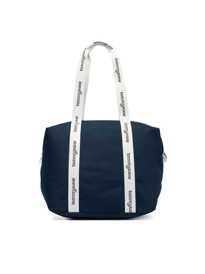 Tommy Jeans Handtasche Tommy Jeans Tjw Ess Daily Tote AW0AW18461 Dunkelblau