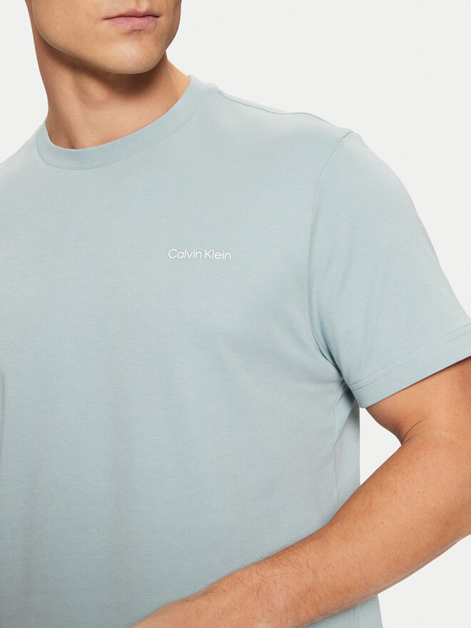 Calvin Klein Calvin Klein Camiseta Micro Logo Interlock T-Shirt K10K109894 Azul Regular Fit