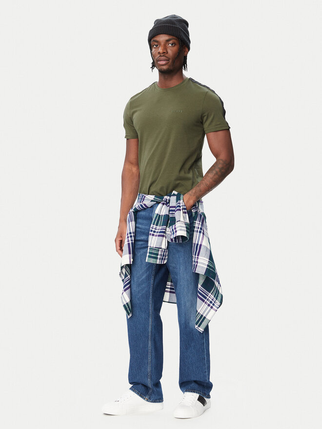 Guess Guess T-Shirt U6BM04 K5388 Dunkelgrün Regular Fit