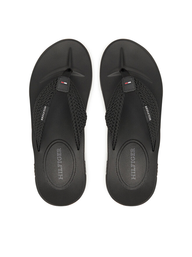 Tommy Hilfiger Σαγιονάρες Tommy Hilfiger Molded Web Beach Sandal FM0FM05434 Μαύρο