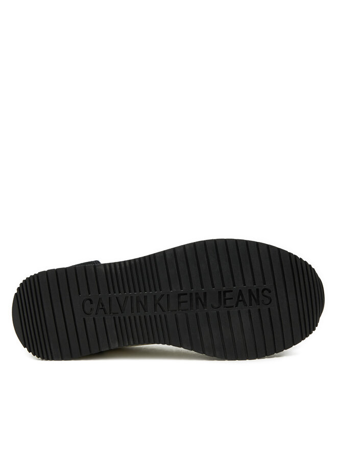 Calvin Klein Jeans Сникърси Calvin Klein Jeans Runner Laceup Low Mix Mg YW0YW01798 Бял