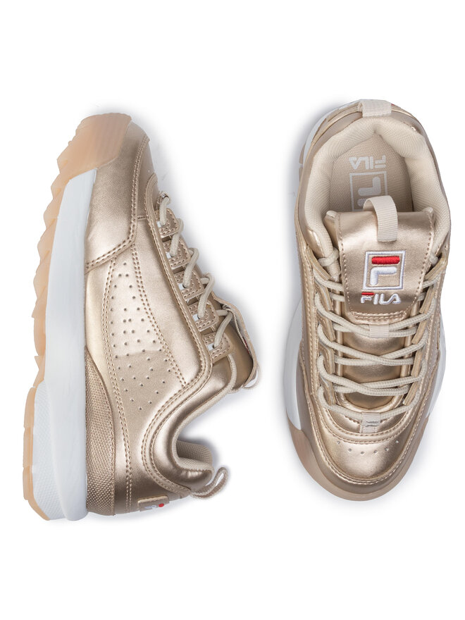 Fila disruptor m low wmn gold on sale