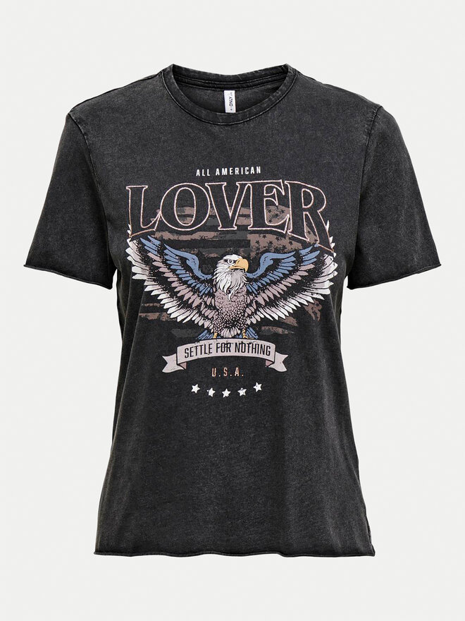 ONLY ONLY Camiseta Lucy 15215721 Negro Regular Fit
