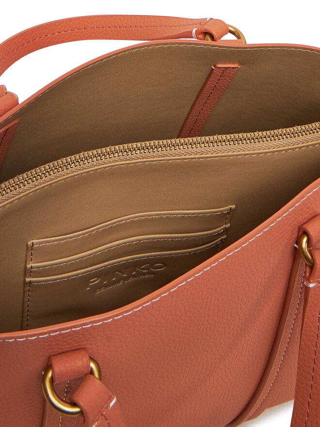 PINKO Torebka PINKO Carrie Shopper Classic AI 24-25 PLTT 102833 Pomarańczowy
