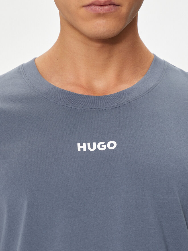 HUGO HUGO Camiseta Linked 50518646 Azul Relaxed Fit
