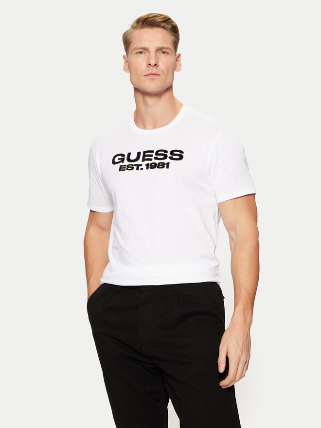 Guess Guess Camiseta M5RI50 K9RM1 Blanco Regular Fit