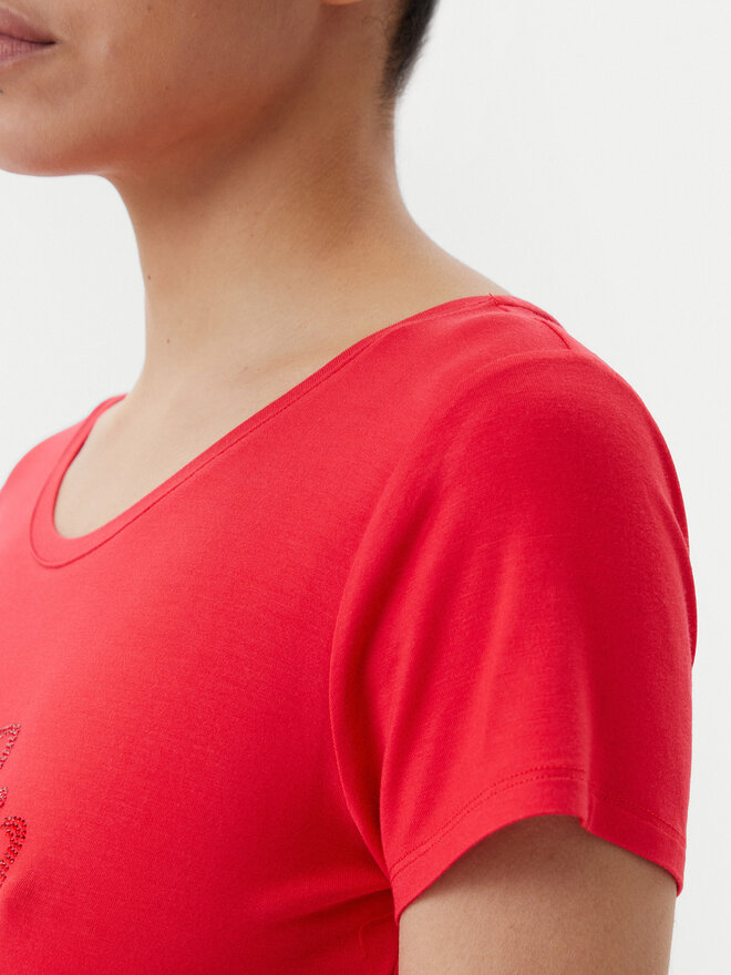 Liu Jo Beachwear Liu Jo Beachwear T-Shirt VA5157 JS360 Κόκκινο Regular Fit