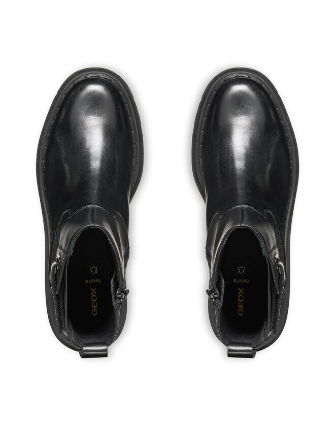 Geox Polokozačky Geox D Felleny D56XEC 00043 C9999 Černá