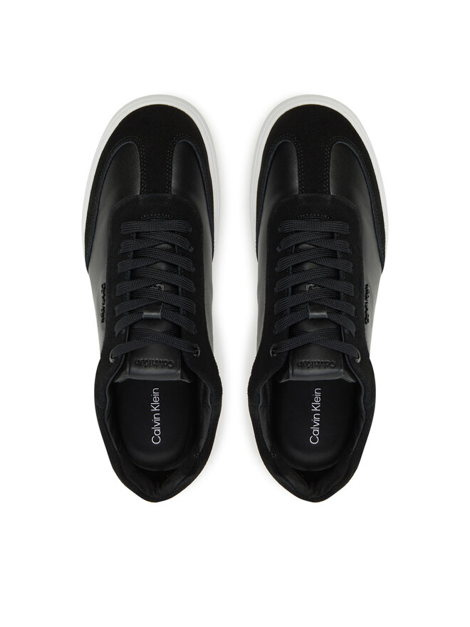 Calvin Klein Superge Calvin Klein Cupsole Lace Up - Lth Sue Mix HW0HW02435 Črna