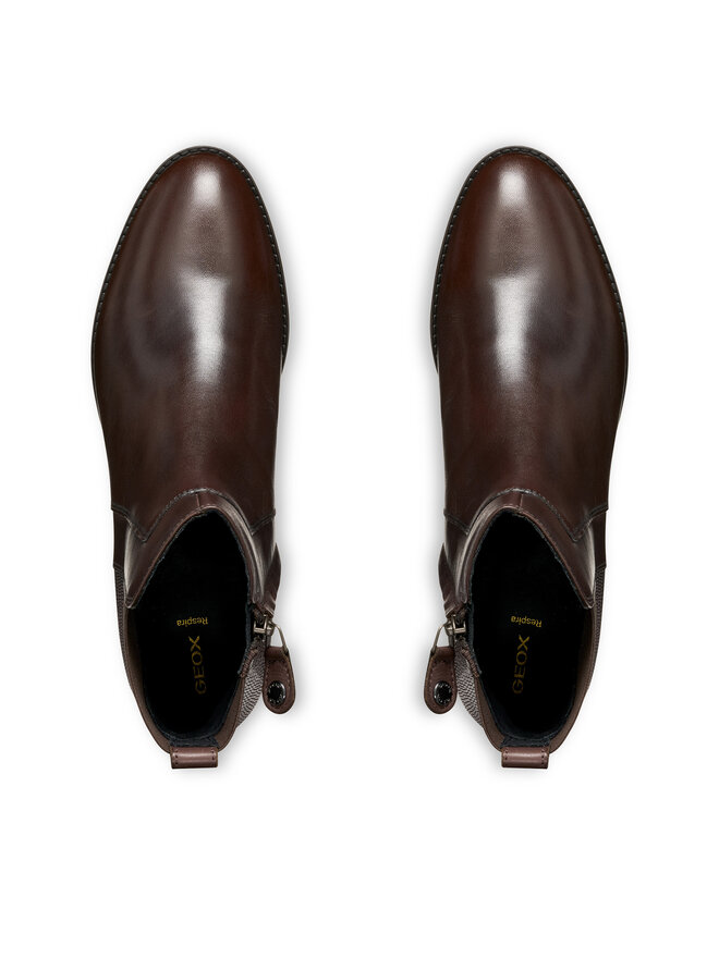 Geox Polokozačky Geox D Felicity D94G1G 04347 C6006 Hnědá