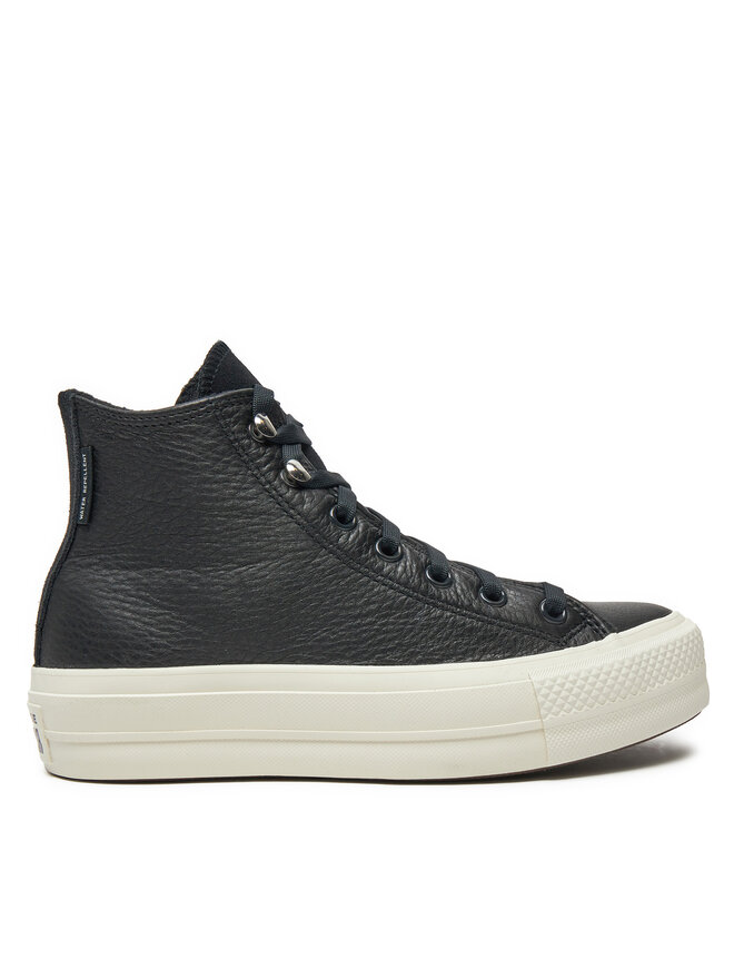 Converse Tornacipő Converse Chuck Taylor All Star Lift Platform Water Repellent Leather A08312C Fekete