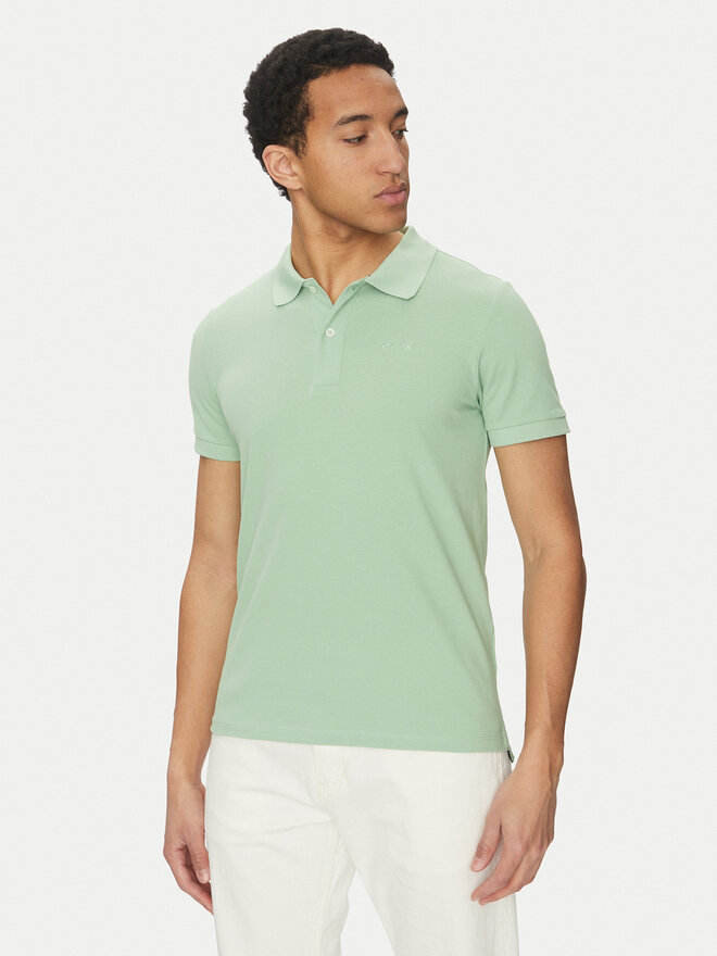 Geox Geox Polo marškinėliai M5511B T3240 F3274 Žalia Regular Fit