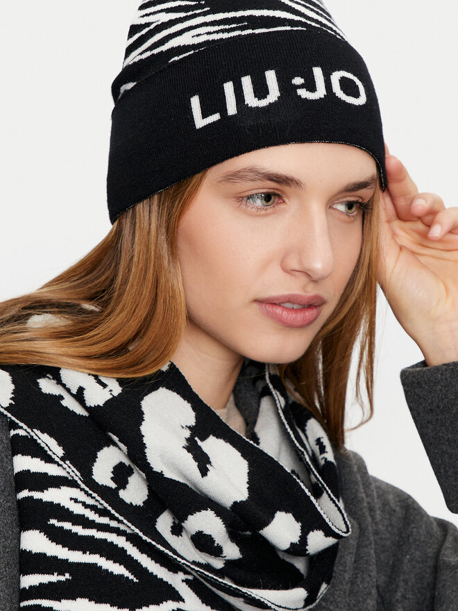 Liu Jo Set šal + kapa Liu Jo 2F4052 M0300 Črna