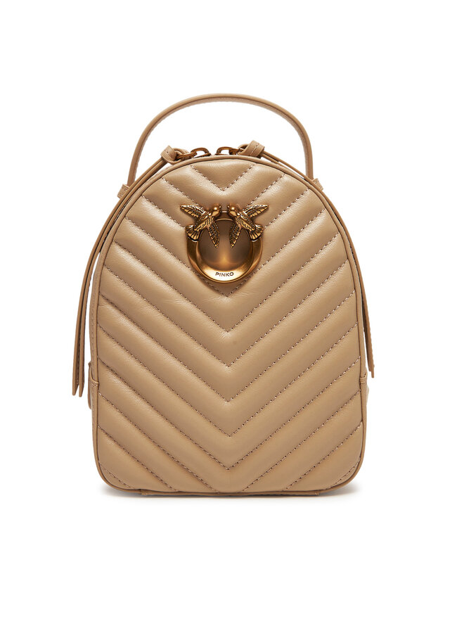 PINKO Plecak PINKO Love Click Mini Backpack PE 25 PLTT 103614 A1J2 Beżowy