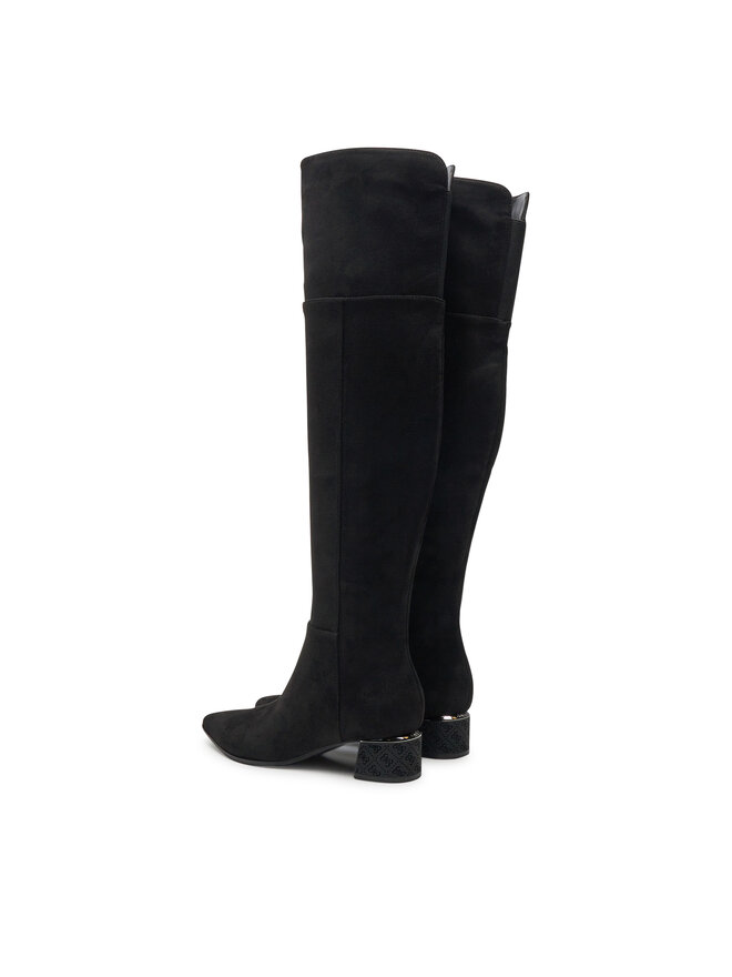 Guess Cizme lungi muschetar Guess Lucie FLFLUC ESU11 Negru