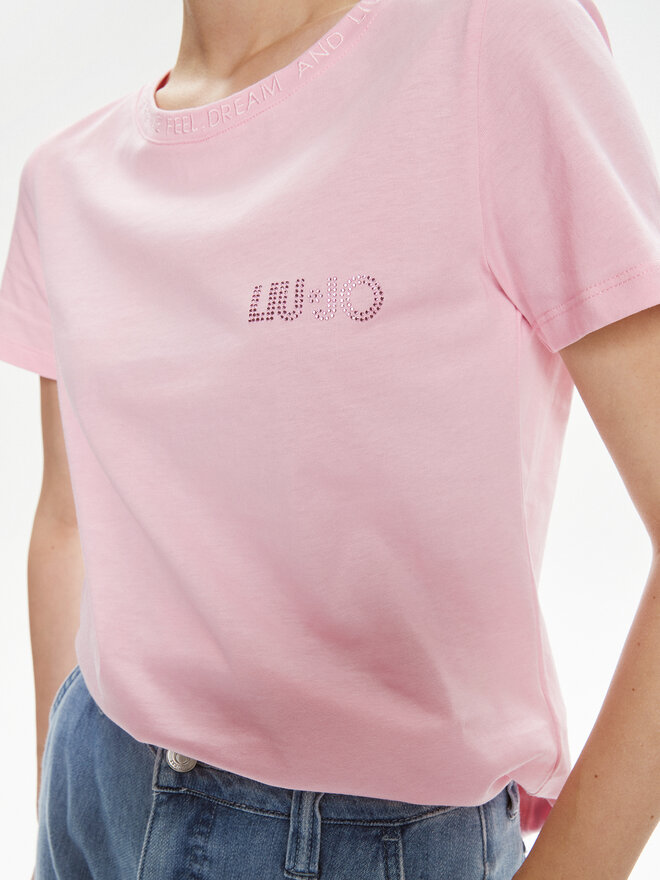 Liu Jo Liu Jo Camiseta Moda M/C MA4395 J6308 Rosa Regular Fit
