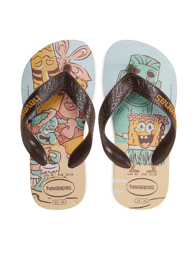 Havaianas Žabky Havaianas K T Spongeb 41470660570 Hnedá