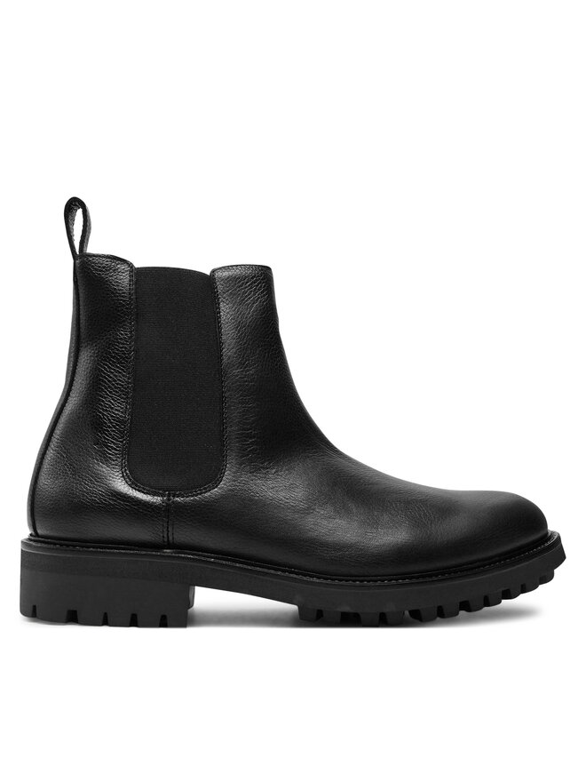Calvin Klein Kotníková obuv s elastickým prvkem Calvin Klein Chelsea HM0HM01562 Černá