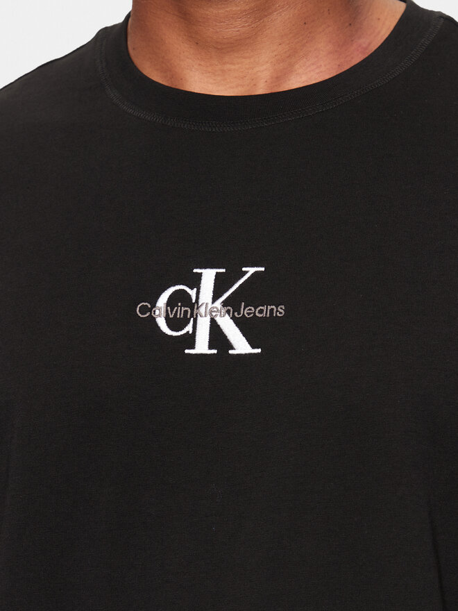 Calvin Klein Jeans Calvin Klein Jeans T-Shirt Monologo J30J325649 Μαύρο Regular Fit