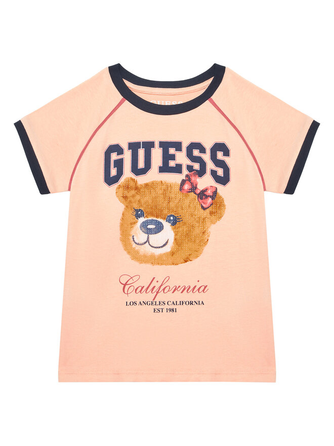 Guess Guess T-Shirt J5YI21 K8HM4 Korallenfarben Regular Fit