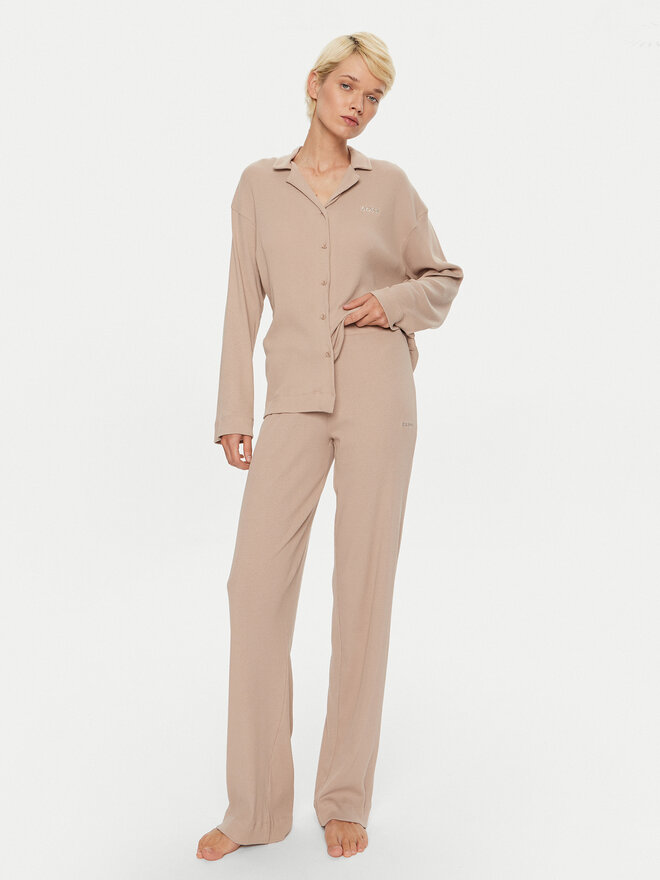 BOSS BOSS Pijama 50511152 Beis Relaxed Fit