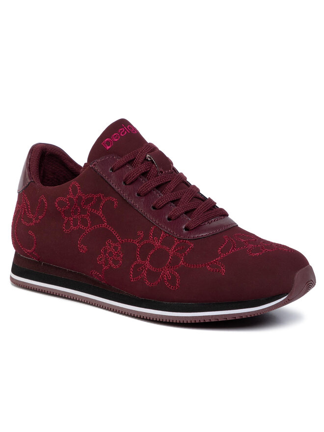 Desigual Tenisice Desigual Shoes Pegaso Floral Chain 19WSKP18 Tamnocrvena