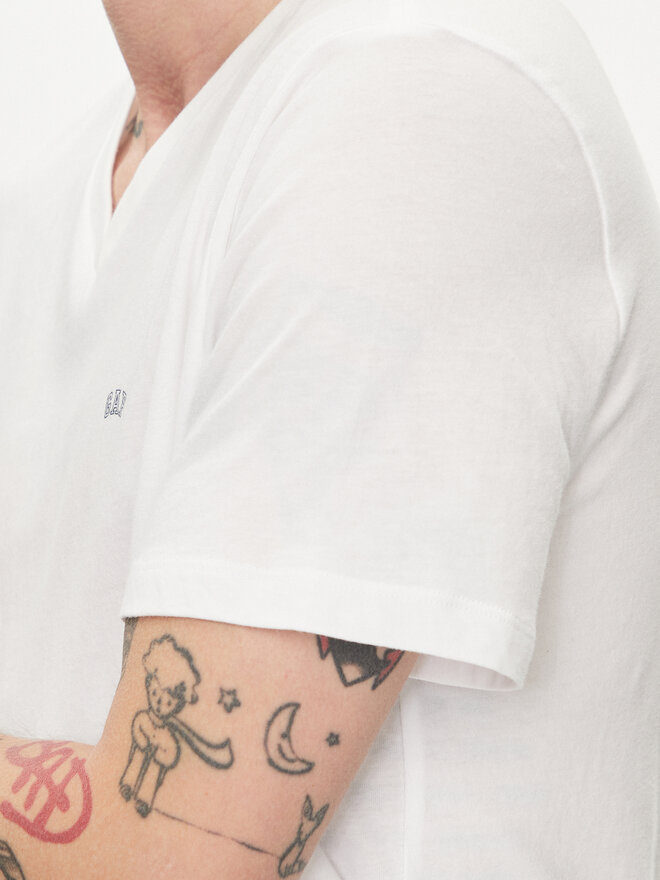 Gap Gap Camiseta 753771-00 Blanco Regular Fit