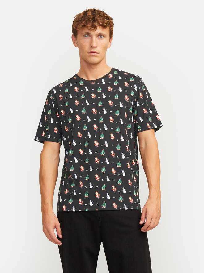 Jack&Jones Jack&Jones Camiseta Xmas Merry 12265399 Negro Standard Fit