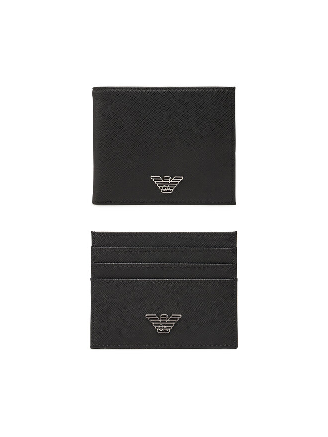 Emporio Armani Geldbörse und Kartenetui Set Emporio Armani Y4R237 Y138E Schwarz