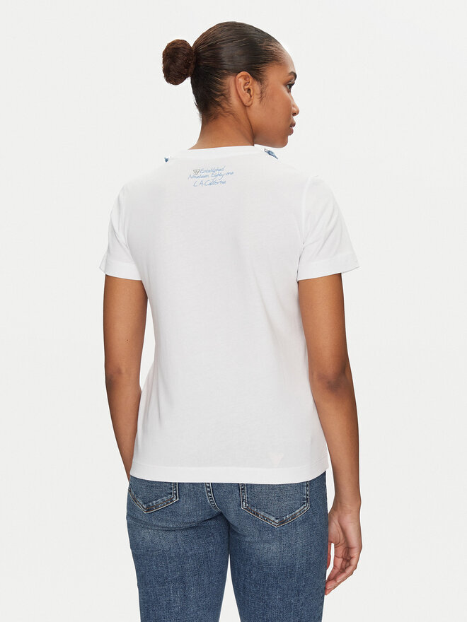 Guess Guess Camiseta W5GI03 I3Z14 Blanco Regular Fit