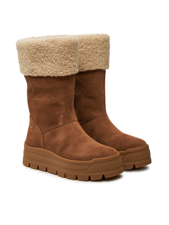 Geox Kozačky Geox D Spherica Ec7.1 B A D46WSB 00022 C6372 Hnědá